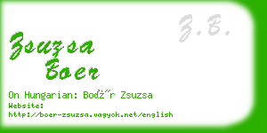 zsuzsa boer business card